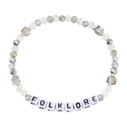 beaded bracelet with foklore letter beads