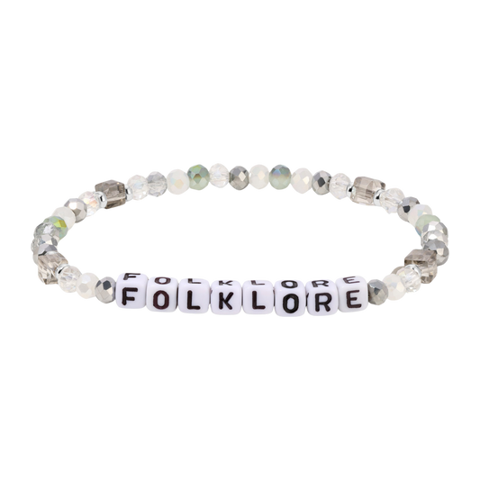 beaded bracelet with folklore letters