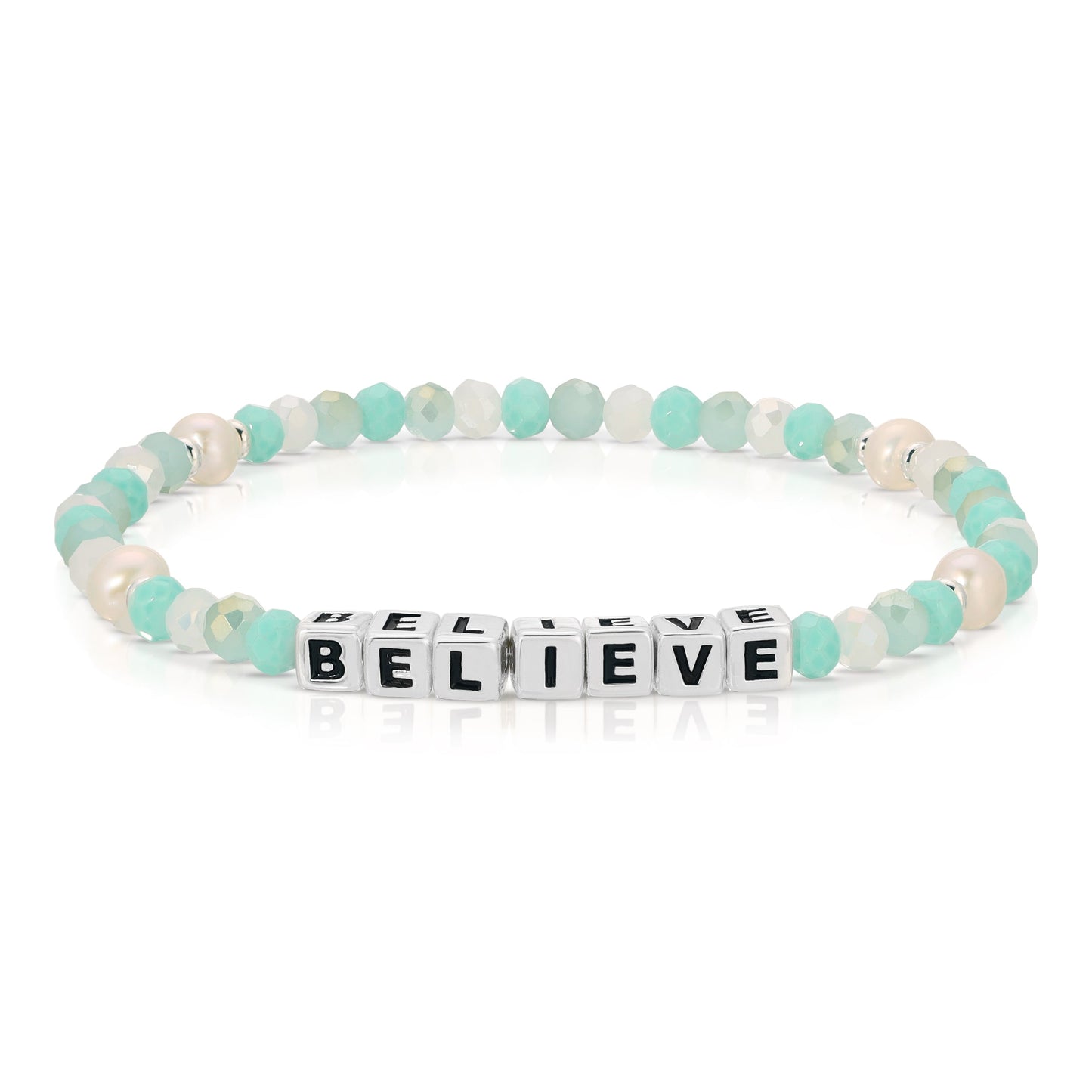 bracelet with believe beads