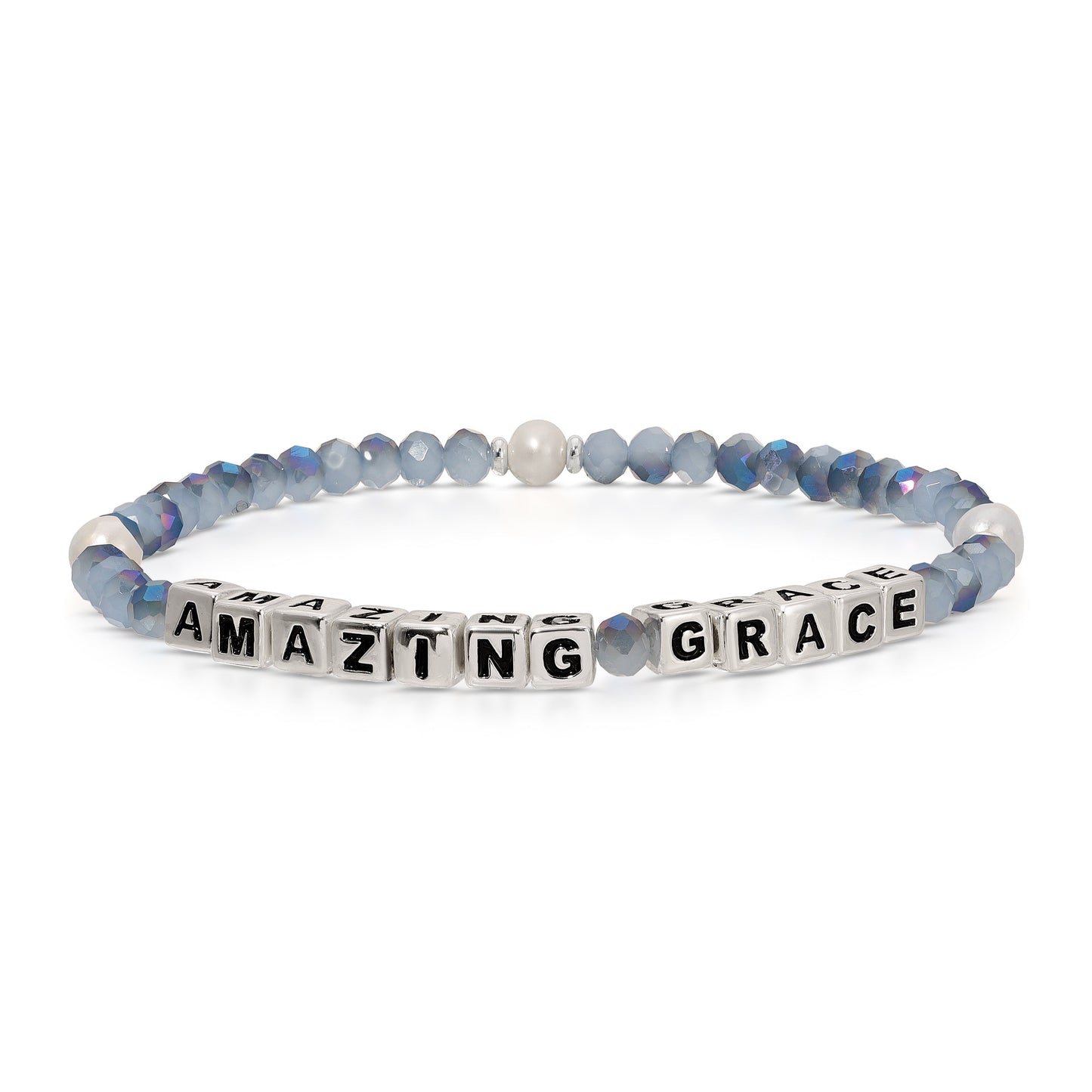 beaded bracelet with amazing grace letters