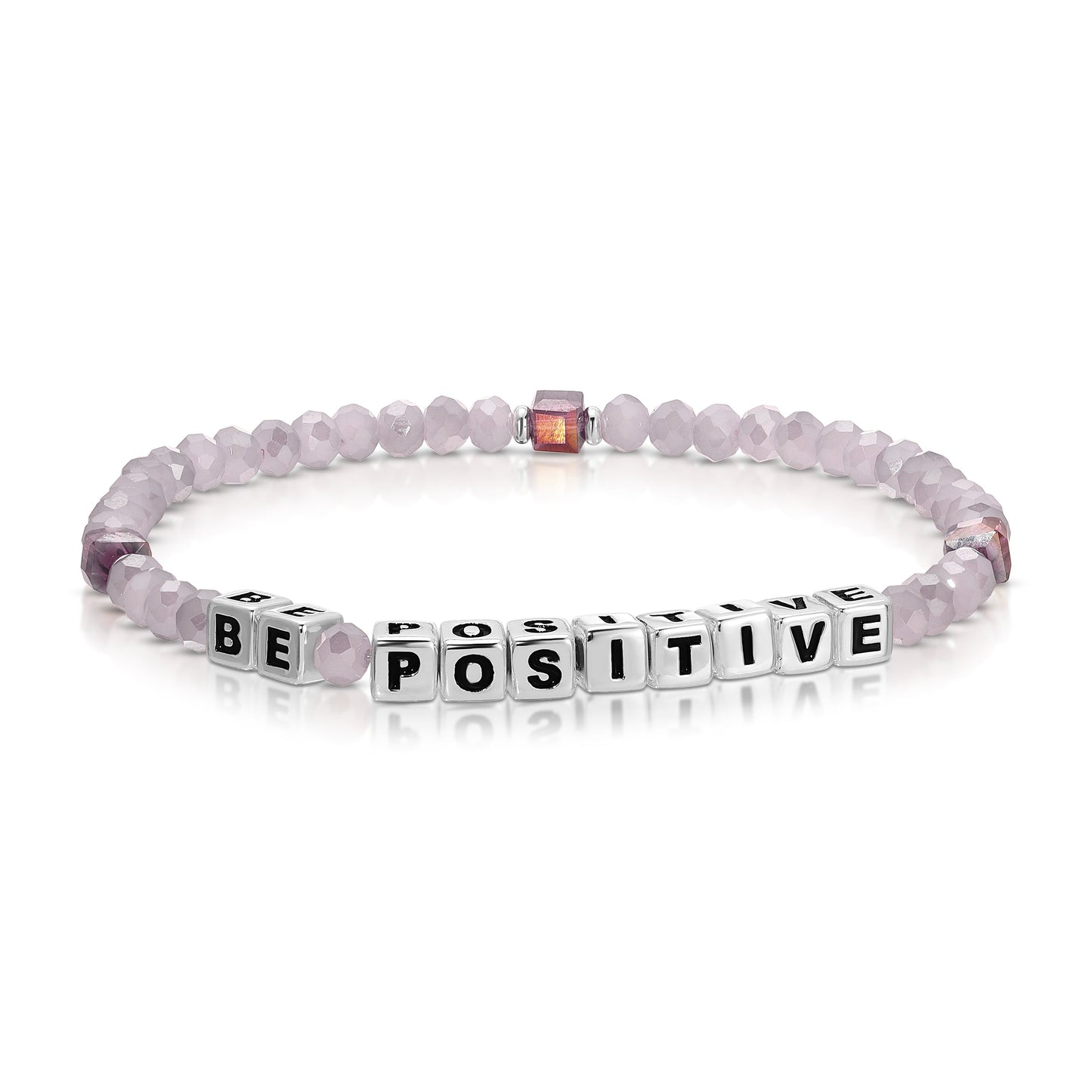 be positive bracelet with purple beads