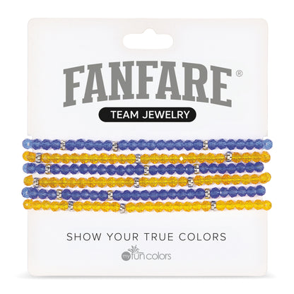 Royal & Dandelion Mini-Crystal Team Bracelets