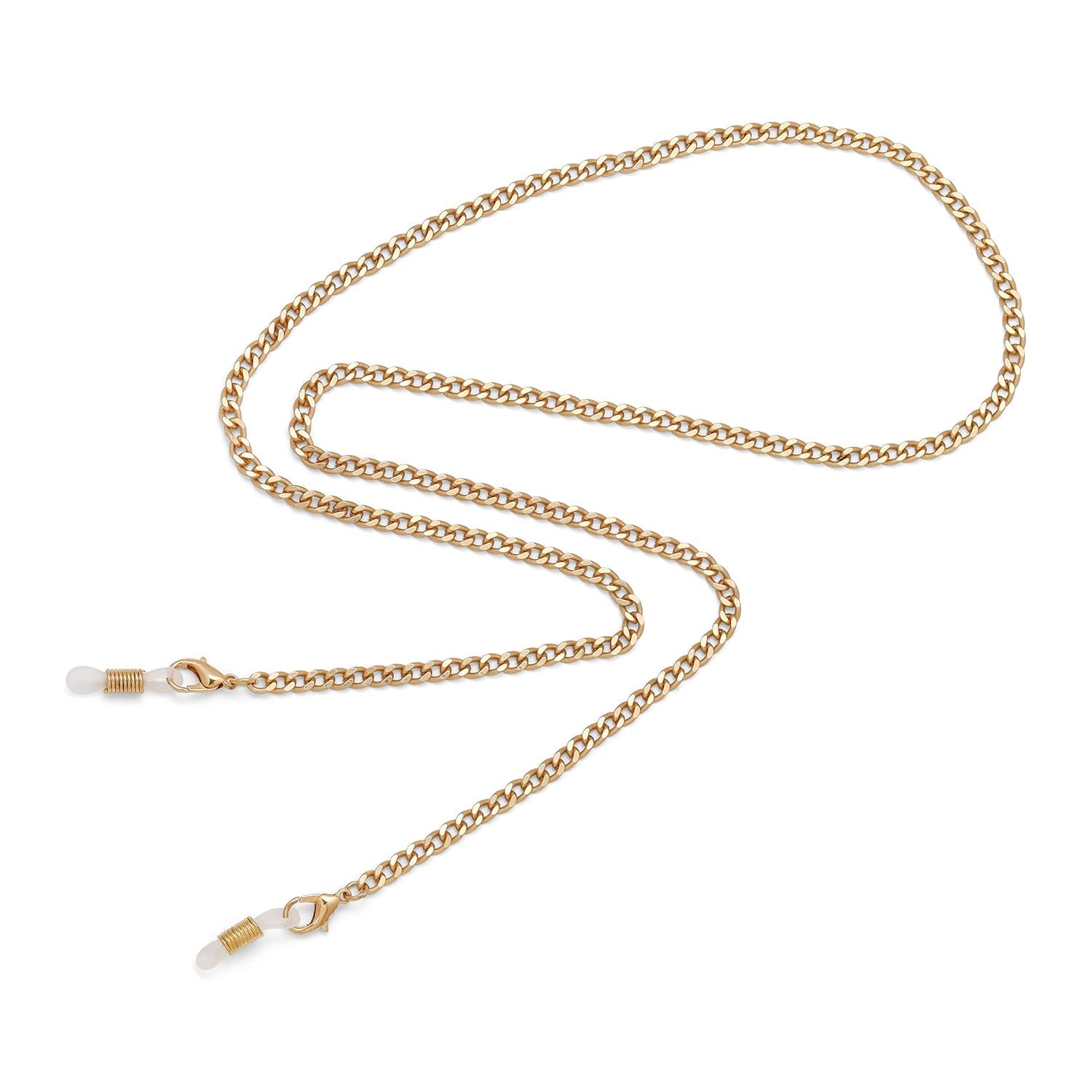 gold chain glasses holder with clasps