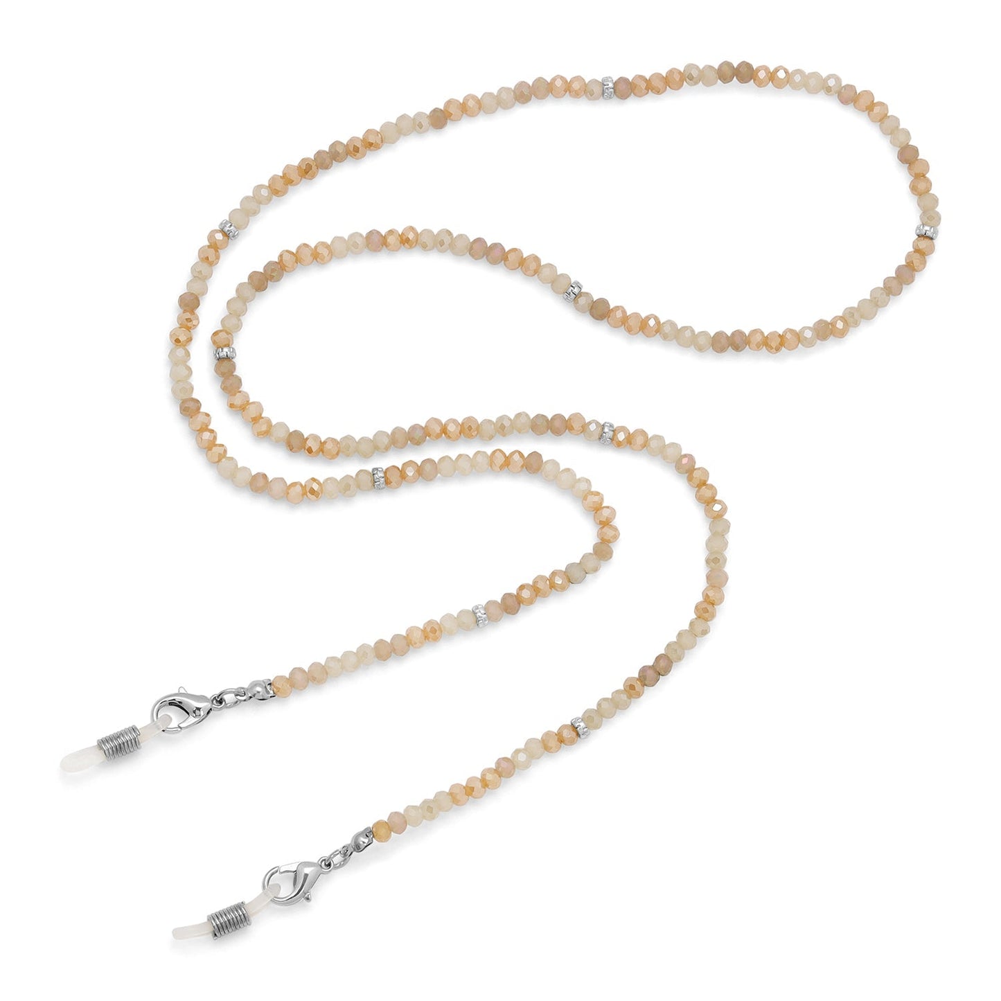 beaded eyeglass chain with clasps