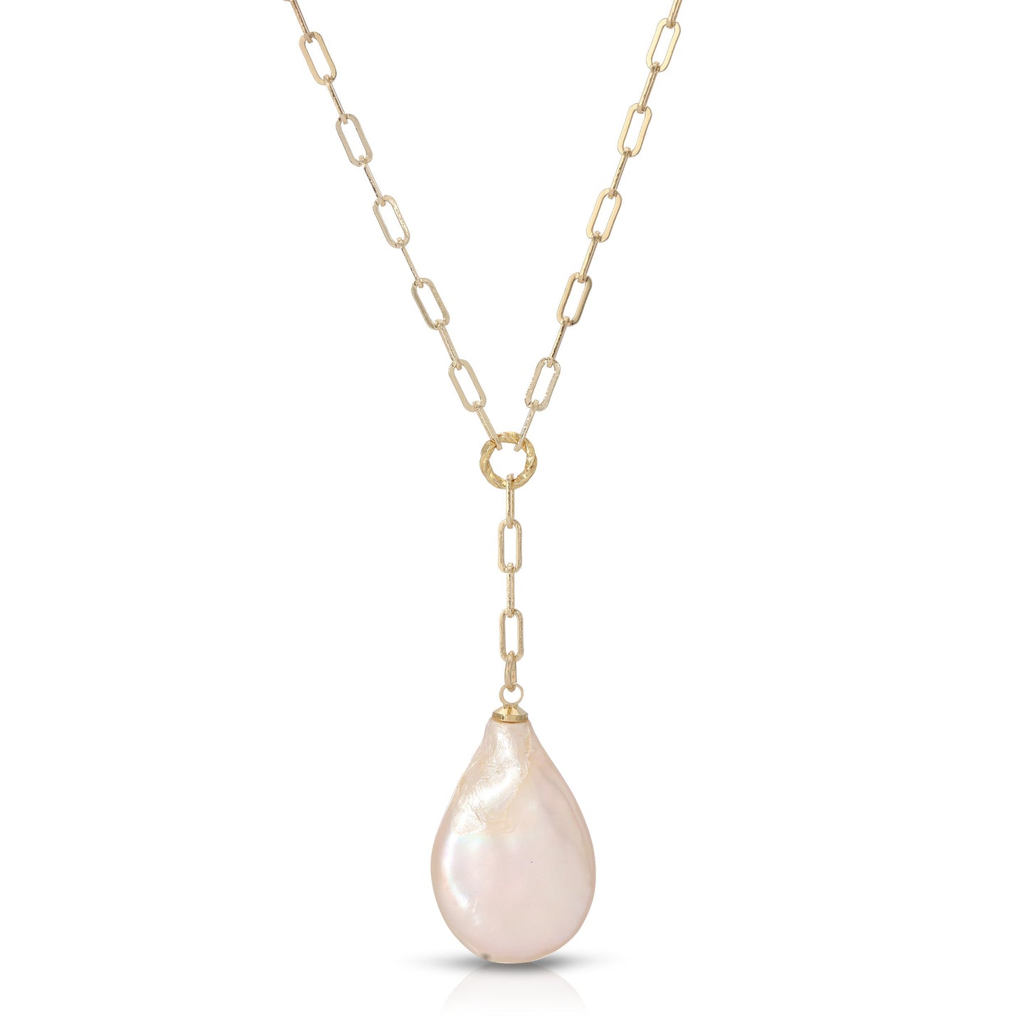 gold chain necklace with pendant pearl