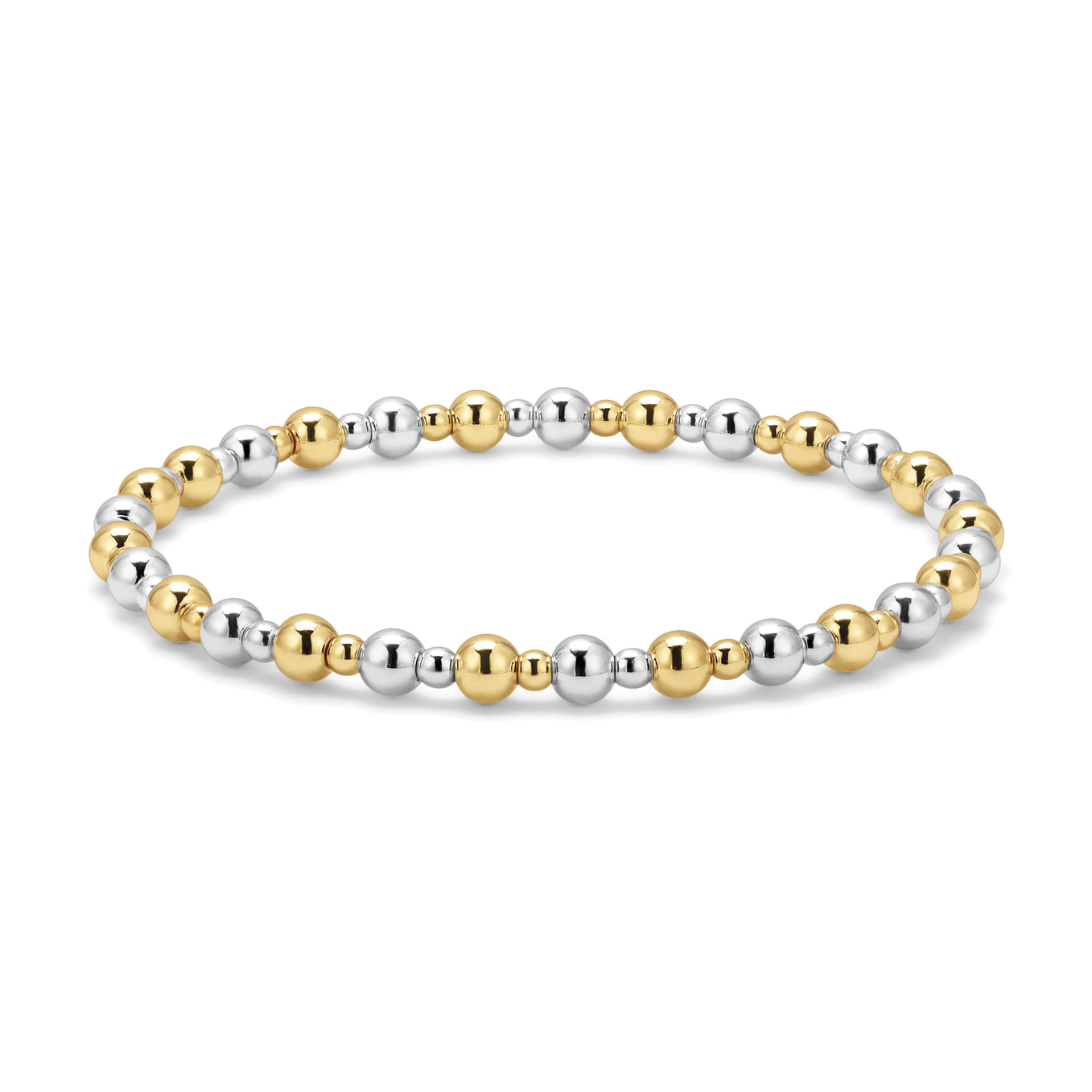 Kids Gold & Silver Bead Bracelet