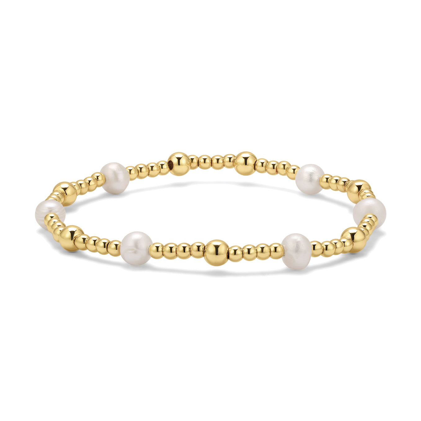 Kids Gold & Silver Bead Bracelet