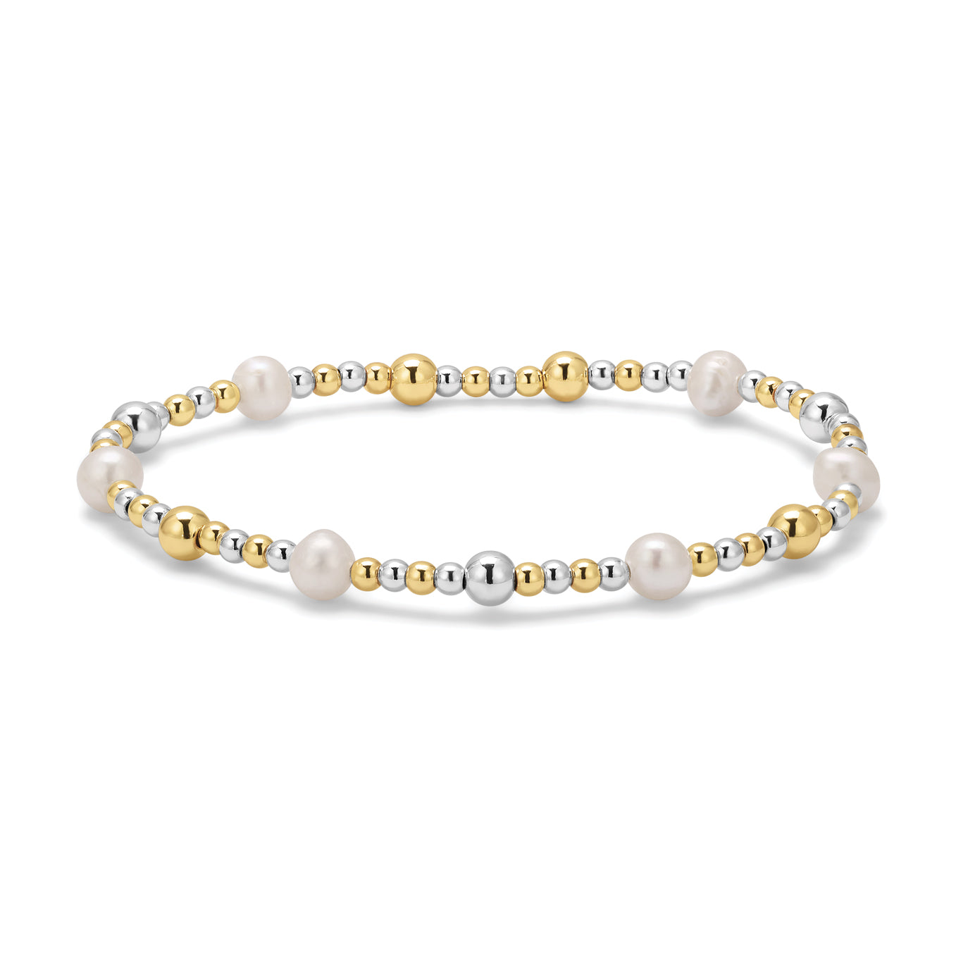 Kids Gold & Silver Bead Bracelet