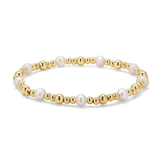 Kids Gold & Silver Bead Bracelet