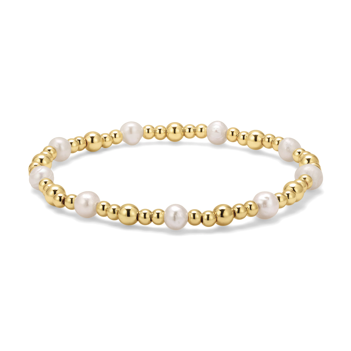 Kids Gold & Silver Bead Bracelet
