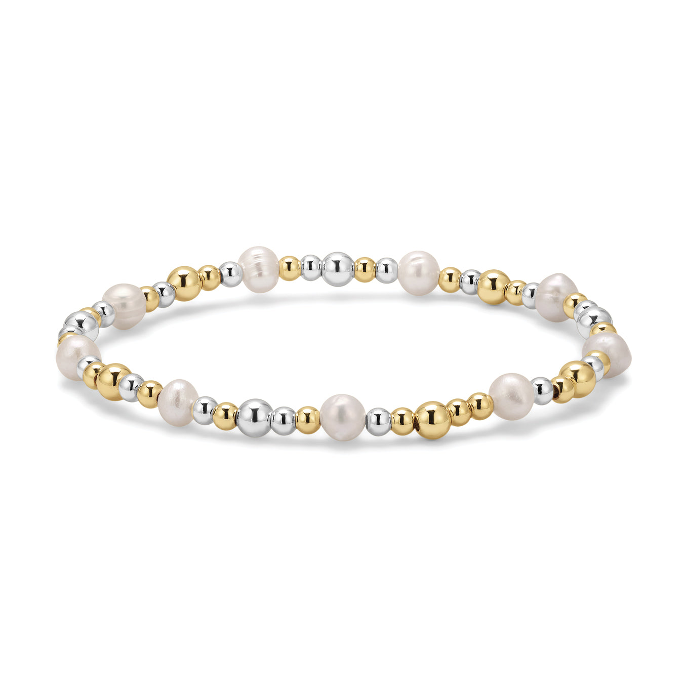 Kids Gold & Silver Bead Bracelet