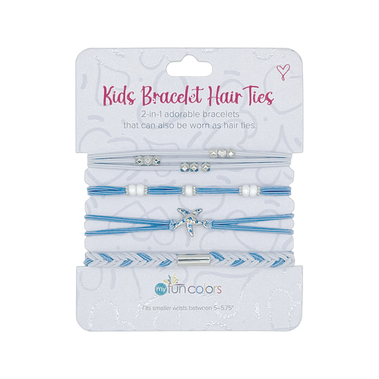 Light Blue Kids Bracelet Hair Ties