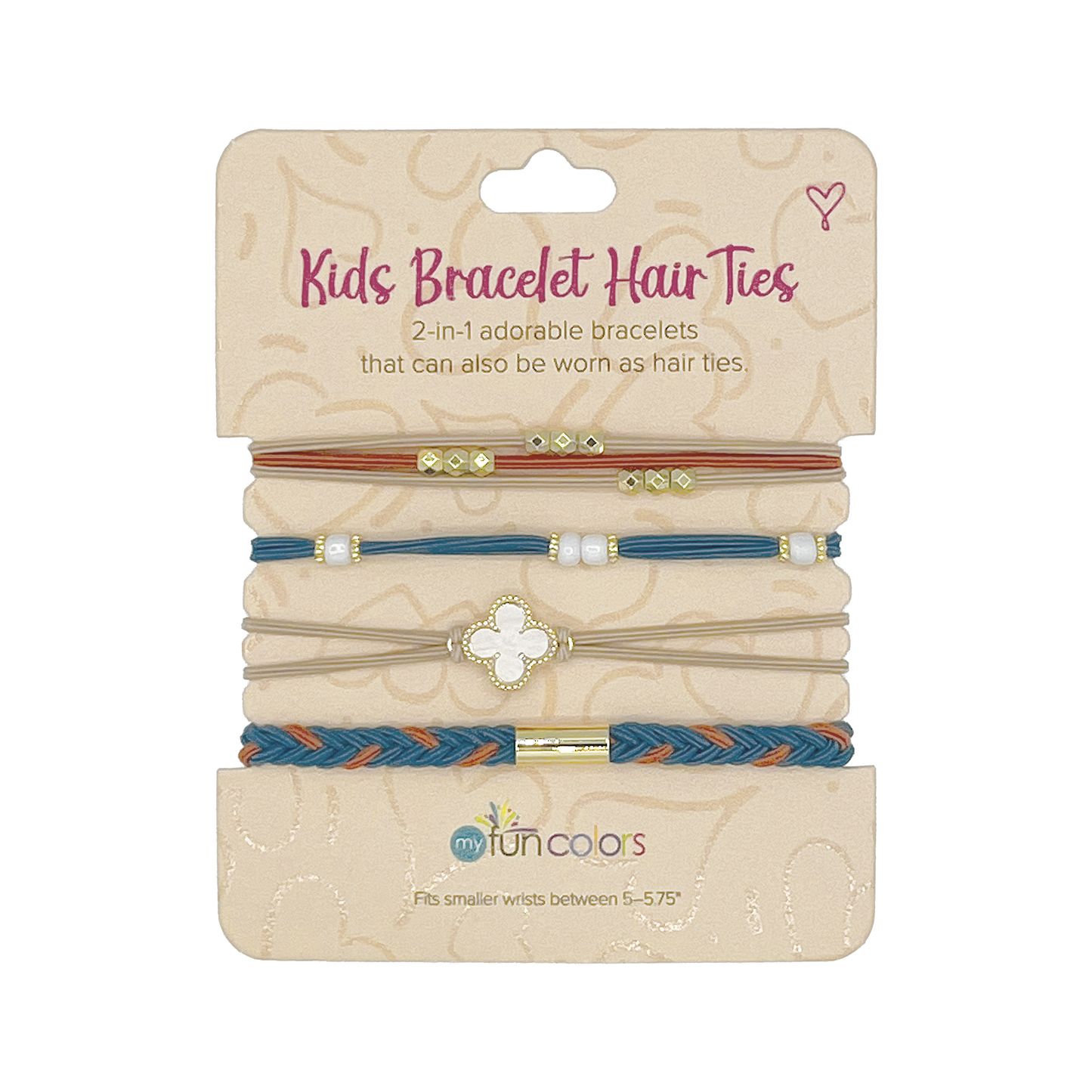 Caramel & Denim Kids Bracelet Hair Ties