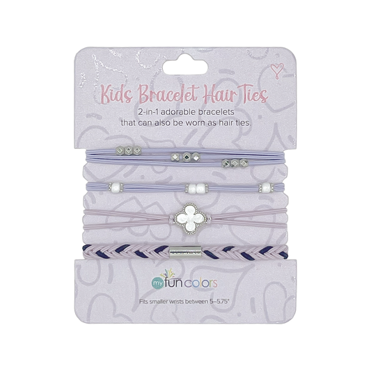 Lavender & Violet Kids Bracelet Hair Ties