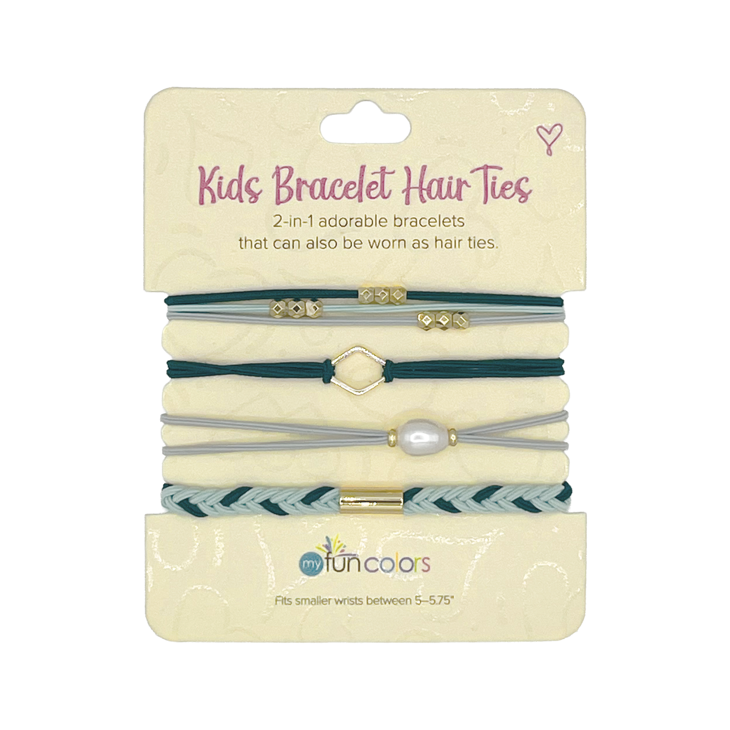 Dark Teal & Turquoise Kids Bracelet Ties