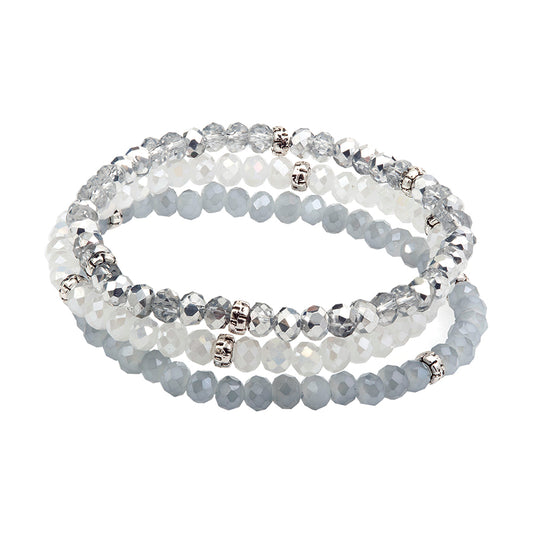 shimmer kids mini-crystal 3 bracelet stack