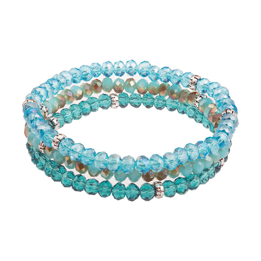 mermaid - kids mini-crystal bracelet 3-stack