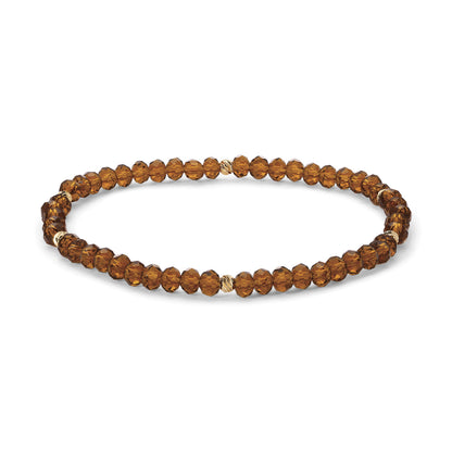 Mini-Crystal Bracelets - Gold Accents