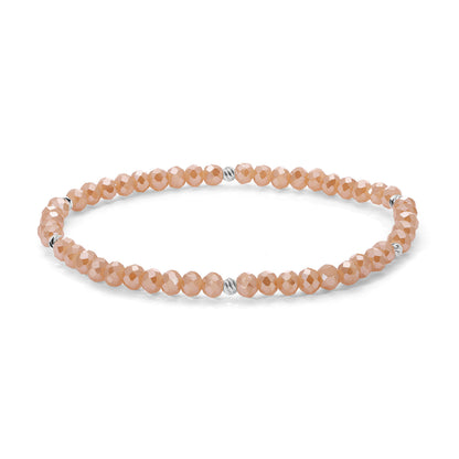 Mini-Crystal Bracelets - Silver Accents