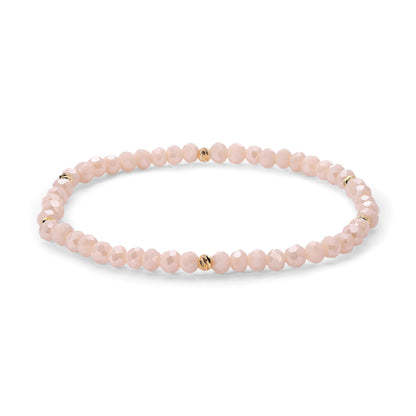 Mini-Crystal Bracelets - Gold Accents
