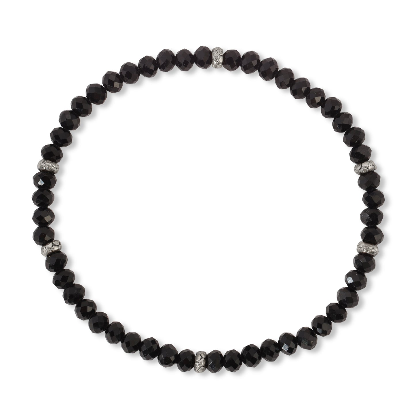 Black Mini-Crystal Stretch Bracelet