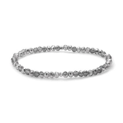 Mini-Crystal Bracelets - Silver Accents