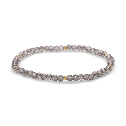 Mini-Crystal Bracelets - Gold Accents