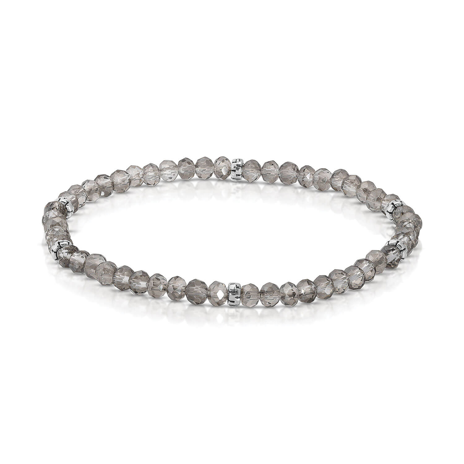 bracelet with clear round beads