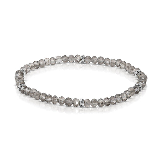 bracelet with clear round beads
