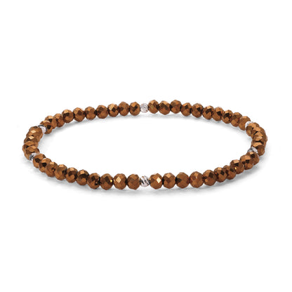 Mini-Crystal Bracelets - Silver Accents