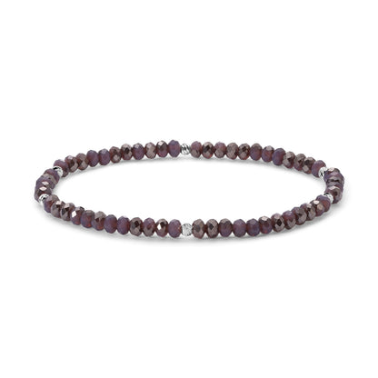 Mini-Crystal Bracelets - Silver Accents