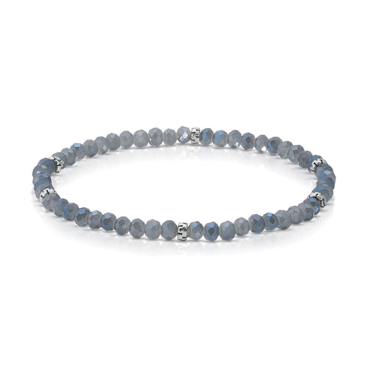 Slate Ab Mini-Crystal Stretch Bracelet