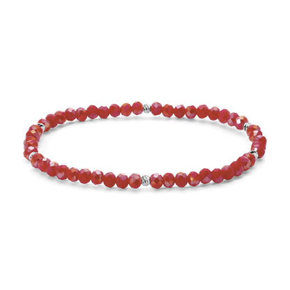 Mini-Crystal Bracelets - Silver Accents