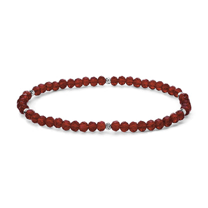 Mini-Crystal Bracelets - Silver Accents