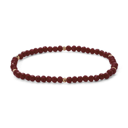 Mini-Crystal Bracelets - Gold Accents