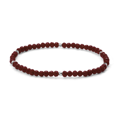 Mini-Crystal Bracelets - Silver Accents