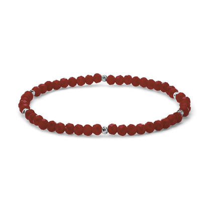 Mini-Crystal Bracelets - Silver Accents