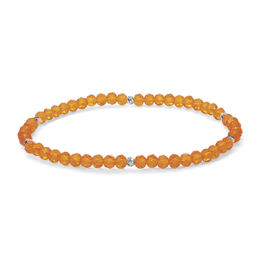 Mini-Crystal Bracelets - Silver Accents