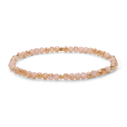 Mini-Crystal Bracelets - Gold Accents