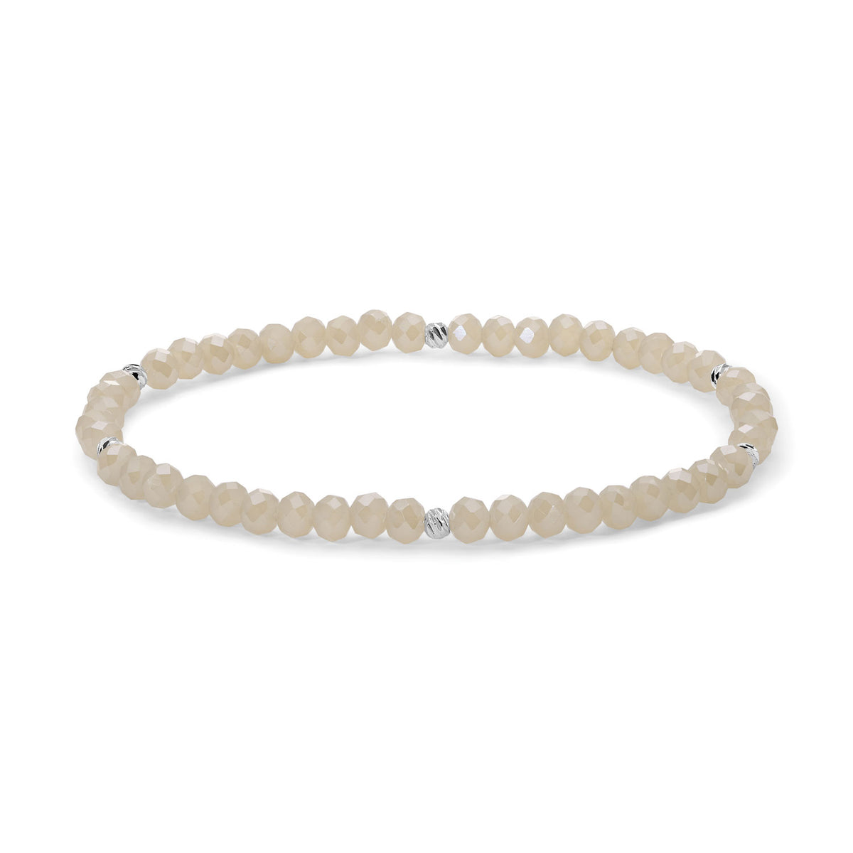 Mini-Crystal Bracelets - Silver Accents