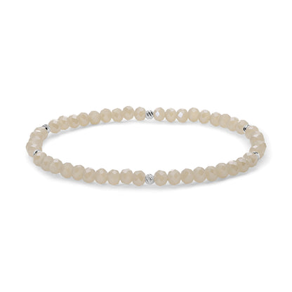 Mini-Crystal Bracelets - Silver Accents