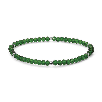 Mini-Crystal Bracelets - Silver Accents