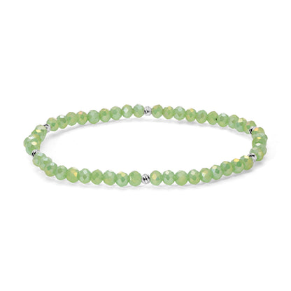 Mini-Crystal Bracelets - Silver Accents