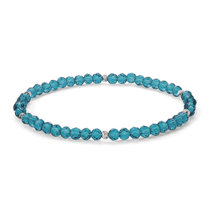 Mini-Crystal Bracelets - Silver Accents