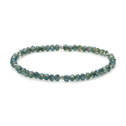 Mini-Crystal Bracelets - Silver Accents