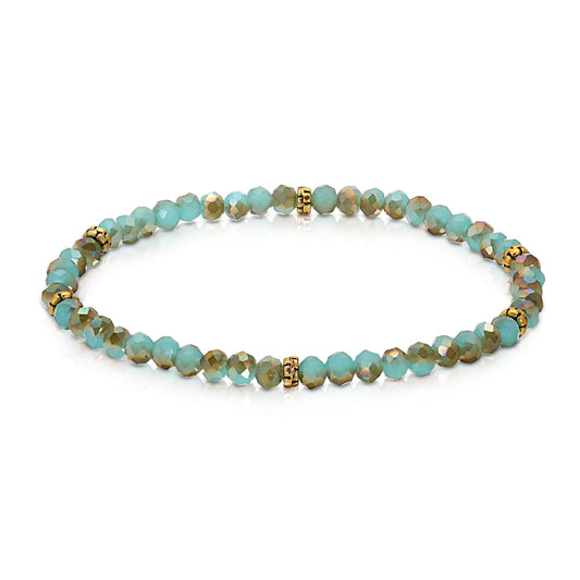 Sand and Sea Mini-Crystal Stretch Bracelet