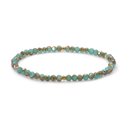 Mini-Crystal Bracelets - Gold Accents