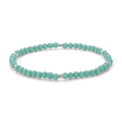 Mini-Crystal Bracelets - Silver Accents