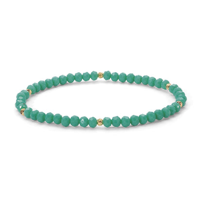 Mini-Crystal Bracelets - Gold Accents