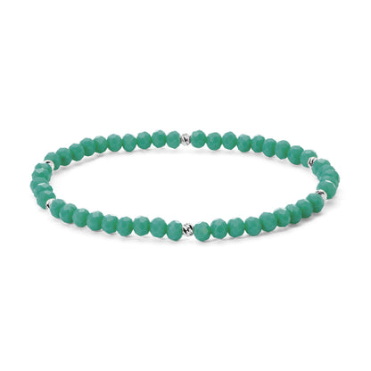 Mini-Crystal Bracelets - Silver Accents